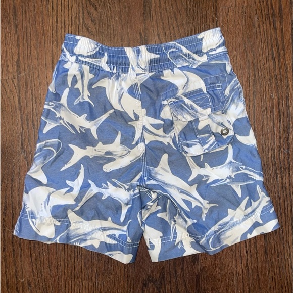 Gap Kid’s Blue Shark Swim Trunks Boy’s Bathing Suit - Picture 2 of 3